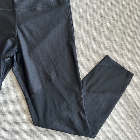 PINK Black Leggings with mesh detailing - Picture 2 of 2